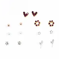 Vembley Pack of 7 Weekly Stud Earrings for Women  Girls-thumb4