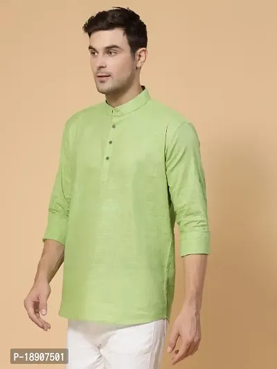 Allan Peter Mens Cotton Kurta-thumb2