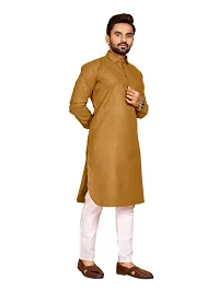 Allan Peter Mens Cotton Pathani kurta-thumb1