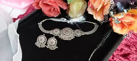 Oxidised jewellery set