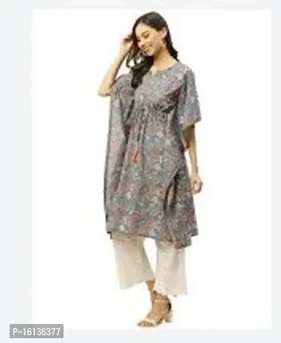 Stylish Fancy Rayon Kaftan Kurti For Women-thumb0