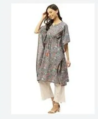 Stylish Fancy Rayon Kaftan Kurti