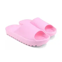 VEAZLOO Lightweight casual Flip Flop  Slider for Womens/Girls ( Pink )-thumb1