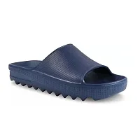 VEAZLOO Lightweight casual Flip Flop  Slider for Womens/Girls ( Blue )-thumb2