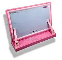 FunBlast White Board and Book Holder - Multipurpose Doodle Board Sketch Pad- Writing Board with Book Stand (Pink)-thumb1