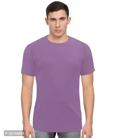 Stylish Polyester Solid Tshirt for Men-thumb0