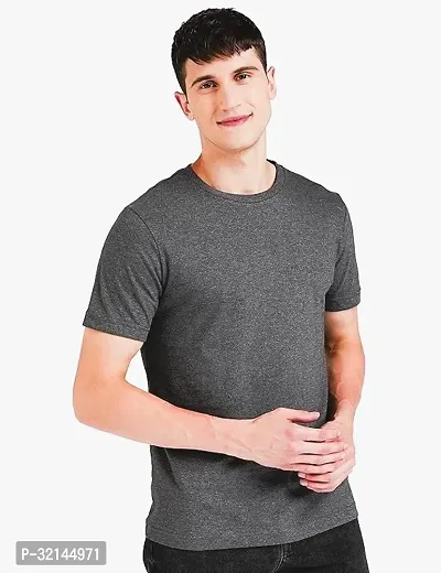 Stylish Polyester Solid Tshirt for Men-thumb0