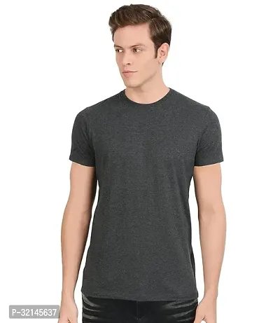 Stylish Polyester Solid T-Shirt for Men-thumb0