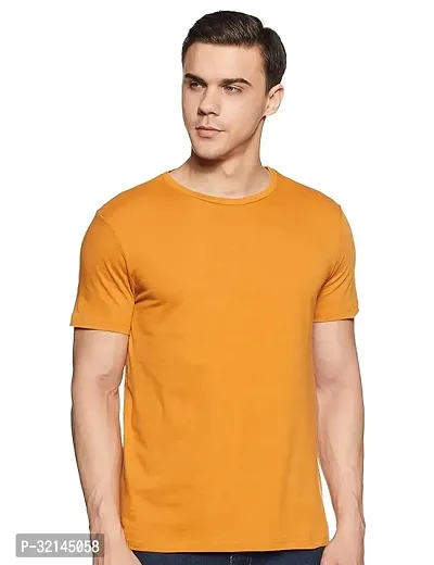 Stylish Polyester Solid Tshirt for Men-thumb0