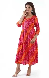 Stylish Multicoloured Viscose Rayon Kurta For Women-thumb2