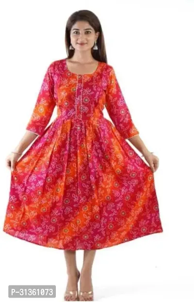 Stylish Multicoloured Viscose Rayon Kurta For Women-thumb0