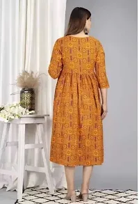 Stylish Orange Viscose Rayon Kurta For Women-thumb1