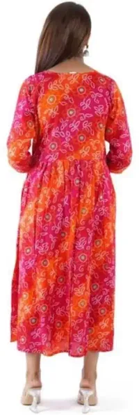 Stylish Multicoloured Viscose Rayon Kurta For Women-thumb1