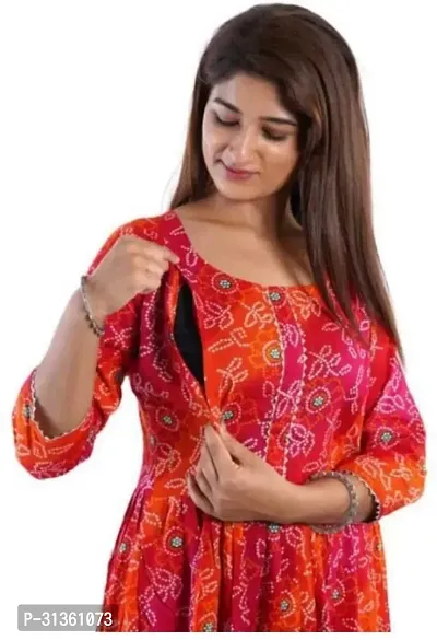 Stylish Multicoloured Viscose Rayon Kurta For Women-thumb4