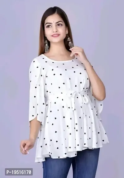 Elegant White Cambric Cotton  Top For Women-thumb2