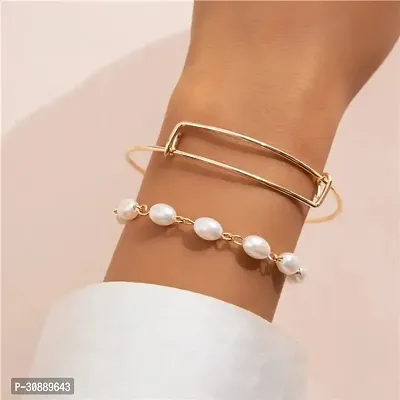 Stylish Golden Bracelets For Women-thumb0