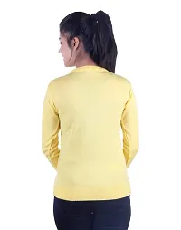 Ogarti Woollen Full Sleeve V Neck Women's Sweater-thumb2