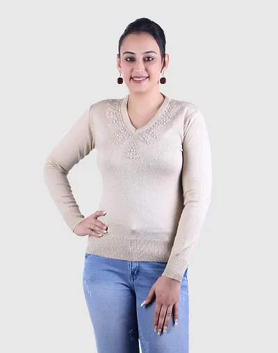 Embellished Casual wear Sweater