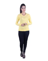 Ogarti Woollen Full Sleeve V Neck Women's Sweater-thumb3