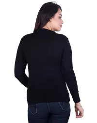 Ogarti Woollen Full Sleeve V Neck Women's Sweater-thumb2