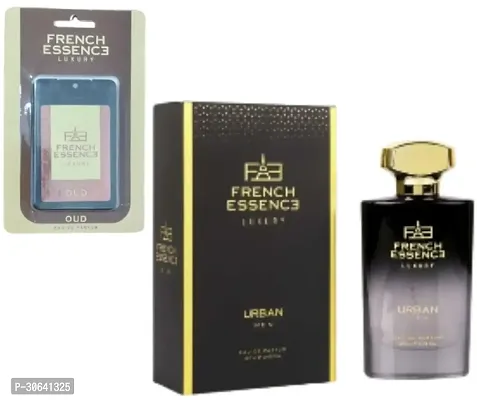 1 FRENCH ESSENCE LUXURY URBAN MEN PERFUME 60ML + 1 FRENCH ESSENCE LUXURY OUD POCKET PERFUME 18ML-thumb0