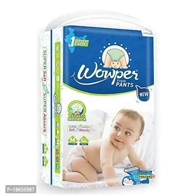 1 Wowper Medium Diaper Pants 54 Pcs For Baby-thumb0