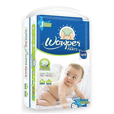 1 Wowper Medium Diaper Pants 54 Pcs For Baby