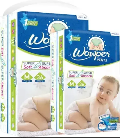 2 Wowper Small Fresh Pant Diaper (44 Pcs pack of 2)