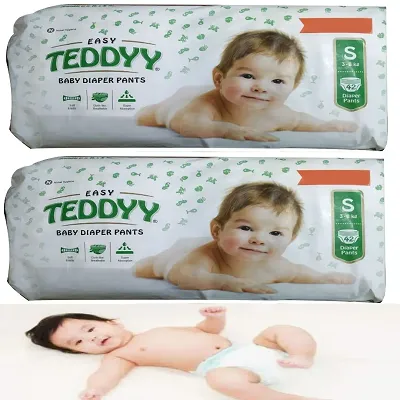 2 Teddy Small Baby Diaper Pants (3-8 Kg) 42 Diaper Pants