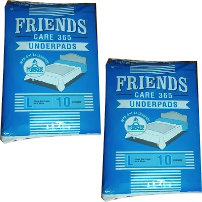 2 Friends Care 365 Under pads L Sheet Size 60x90 Cm (10 Under pads)