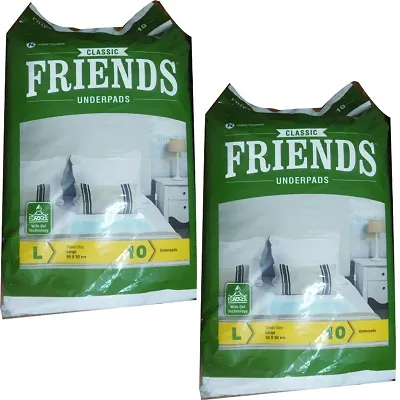 2 Friends Under pads L Sheet Size 60x90 Cm (10 Under pads)