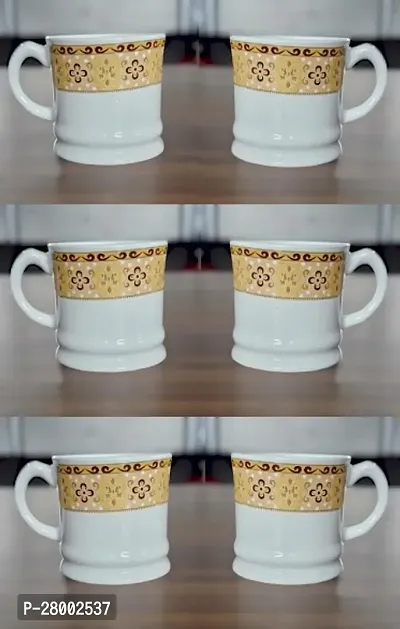 Trending Elegant White Tea Cup Set (6 Pack)-thumb0