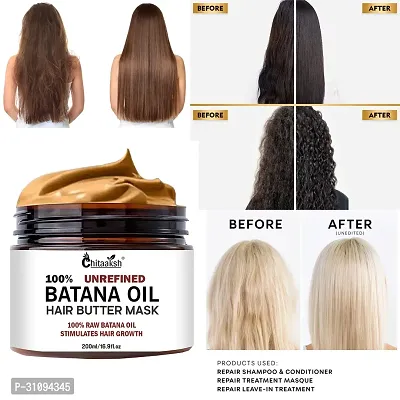 Batana Oil Hair mask For Hair Thicker Fuller Smooth Hair Roots Conditioner-thumb0