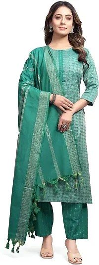 Trendy Lycra Straight Kurta Palazzo Set With Dupatta For Women