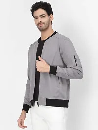 PAUSE Sport Cotton Bomber Jacket for Men's, Jacket for Boy's, Attractive Full Sleeves Mens Jacket, Winter Jackets for Men, (Silver PAJKT1499-STGR_S)-thumb2