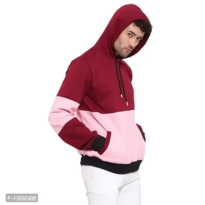 Pause Sport Men's Full Sleeves Regular Fit Maroon Color Round Neck Classic No Closure Sweatshirt for Casual (S_ Size)-thumb4