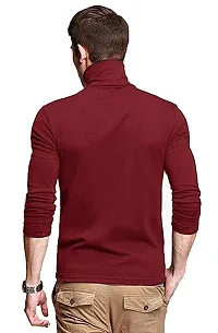PAUSE Men's Slim Fit T-Shirt (PACT02191157-MRN-XXL_Red_XX-Large)-thumb3