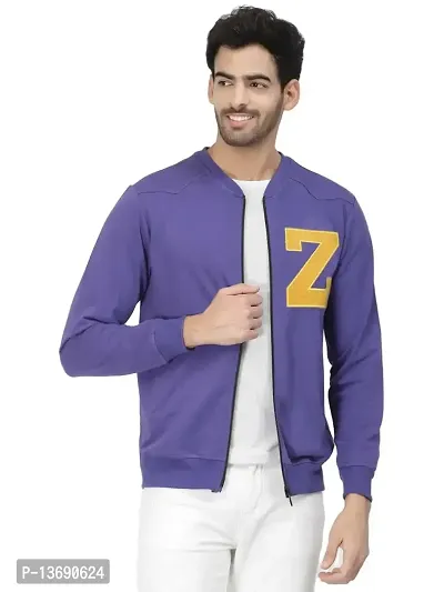 PAUSE Sport Cotton Bomber Jacket for Men's, Jacket for Boy's, Attractive Full Sleeves Mens Jacket, Winter Jackets for Men, Boys & Adults, Mens Jackets for Winter Wear (Purple PAJKT1510-PUR_S)