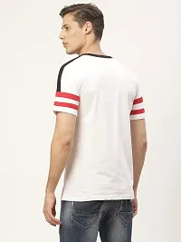 PAUSE Sport Pure Cotton Solid Half Sleeve Round Neck Slim White Men's & Boy's T-Shirt (PA-SS23-CT1036-WHT_S)-thumb3