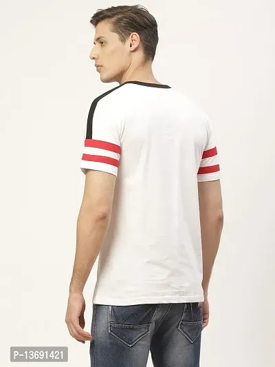 PAUSE Sport Pure Cotton Solid Half Sleeve Round Neck Slim White Men's & Boy's T-Shirt (PA-SS23-CT1036-WHT_S)-thumb4