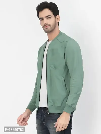 PAUSE Sport Cotton Bomber Jacket for Men's, Jacket for Boy's, Attractive Full Sleeves Mens Jacket, Winter Jackets for Men, (Light Green PAJKT1509-SAGE_XL)-thumb2