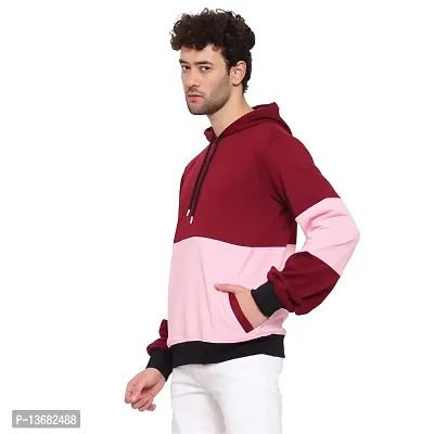 Pause Sport Men's Full Sleeves Regular Fit Maroon Color Round Neck Classic No Closure Sweatshirt for Casual (S_ Size)-thumb3