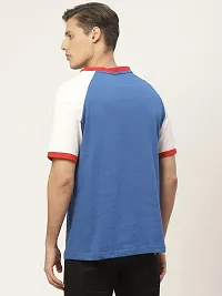 PAUSE Sport Pure Cotton Color Block Full Sleeve Round Neck Slim Blue Men's & Boy's T-Shirt (PA-SS23-CT1251-BLU_L)-thumb3