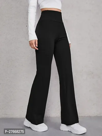 Classic Lycra Solid Trouser Pant for Women-thumb2