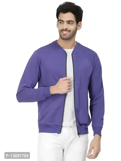 PAUSE Sport Cotton Bomber Jacket for Men's, Jacket for Boy's, Attractive Full Sleeves Mens Jacket, Winter Jackets for Men, Boys & Adults, (Purple PAJKT1509-PUR_M)
