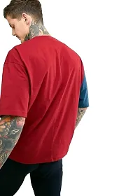 Pause Multicolor Solid Round Neck Slim Half Sleeve Men's T-Shirt (PA-SS23-CT02191517-MULTI-XL)-thumb3