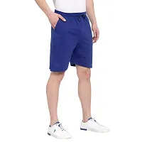 Pause Blue Solid Regular Fit Knee Length Men's Nylon Short (PATR1433-RBLU-L)-thumb3