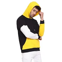 Pause Sport Men's Full Sleeves Regular Fit Round Neck Classic Solid Printed Hooded Black Color No Closure Sweatshirt for Casual (L_ Size)-thumb3