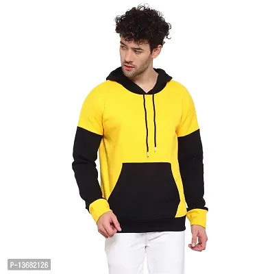 PAUSE Sport Men's Full Sleeves Regular Fit Yellow Color Round Neck Classic No Closure Sweatshirt for Casual (M_ Size)-thumb0