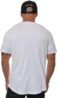 PAUSE Sport Regular fit Solid Men's V Neck Half Sleeve Cotton Blend T Shirts for Men & Boy's (White NPS_PACT02191510-WHT-S)-thumb1